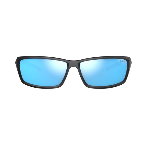 Bollé - CERBER, Black Matte, Sky Blue Polarized, Medium-Large, Sunglasses, Unisex, Adult