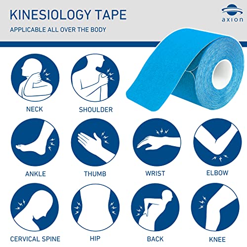 Pre-Cut Multicolored Kinesiology Tapes Set - Waterproof Skin-Friendly Support - 3 Rolls, 20 Strips