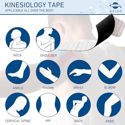 Pre-Cut Kinesiology Tapes 50 Strips Black and Pink Waterproof Skin-Friendly Elastic Sports Tape