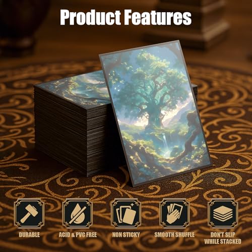 Magic The Gathering Card Sleeves - Forest - Utility Lands Series 100 Count Standard Matte Art Protectors