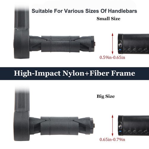 Bike Mirrors Handlebar End Mount, Rotatable And Adjustable Shockproof ebike mirror Wide Angle Bicycle Handlebars End Safe Clear E-Bike Glass Rear View Mirrors