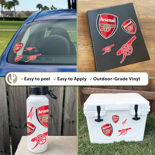 Arsenal FC Desert Cactus Football Fan Sticker Decal - Outdoor Vinyl