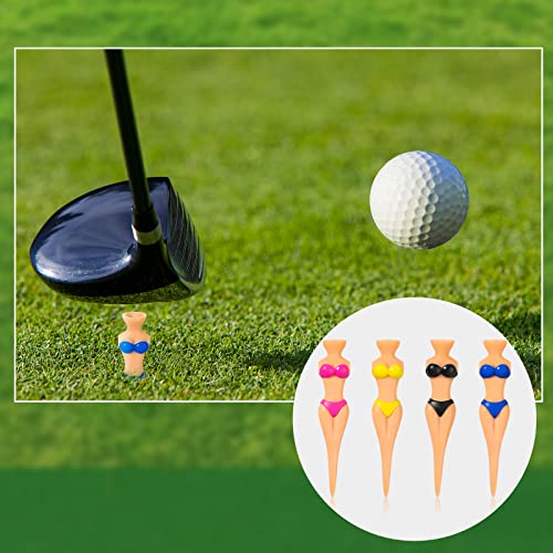 Funny Golf Tees Set - 24 Plastic Novelty Golf Accessories for Men Women
