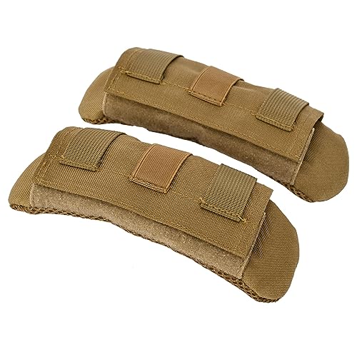 Shoulder Strap Pad for Backpack & Sling Bags - Khaki 2 Pack