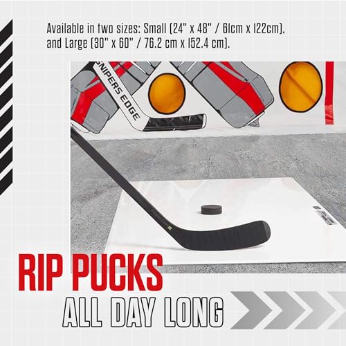 Snipers Edge Hockey - Hockey Shooting Pad - Simulates Real Ice, Heavy Duty, Weather Proof Coating, Portable and Convenient