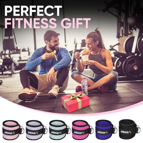 Ankle Strap for Cable Machine Resistance Bands Gym Leg Workout Adjustable Neoprene