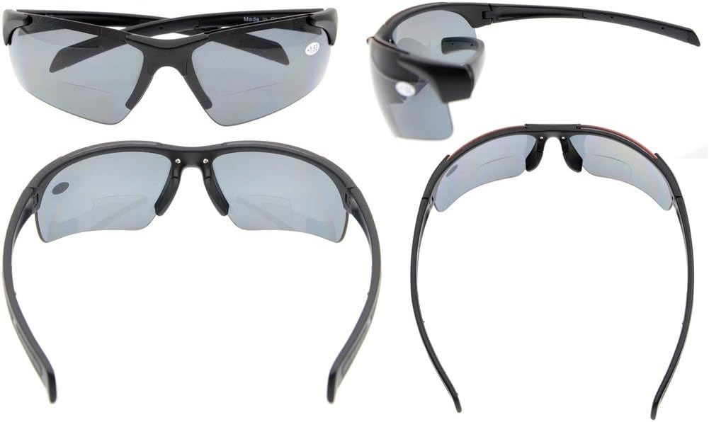 Eyekepper TR90 Unbreakable Sports Polarized Half-Rimless Bifocal Sunglasses