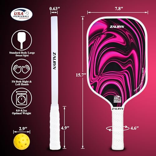 16mm T700 Carbon Fiber Pickleball Paddles Set of 2 USAPA Approved