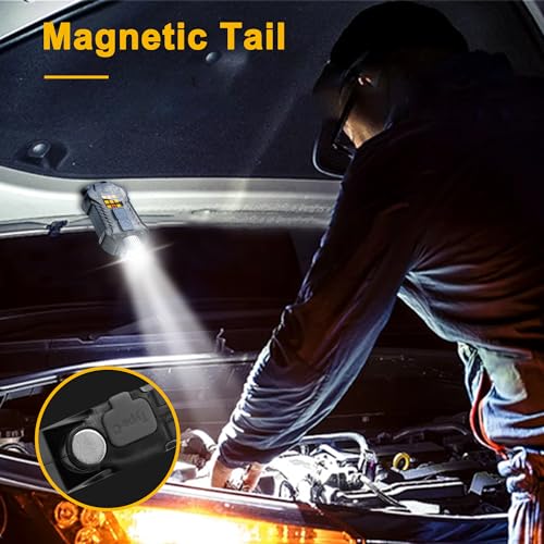 Head Lamp Led Rechargeable, 230¡Æ Wide Beam Sensing COB Headlamp Flashlight Detachable, 9 Light Modes, Hard Hat Lamp, IP65 Waterproof 400 Lumens for Camping, Hiking, Fishing, Working, Gift (Black)