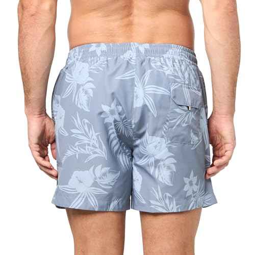 BOSS Men's Reev Tropical Print Swim Trunks 4.75"