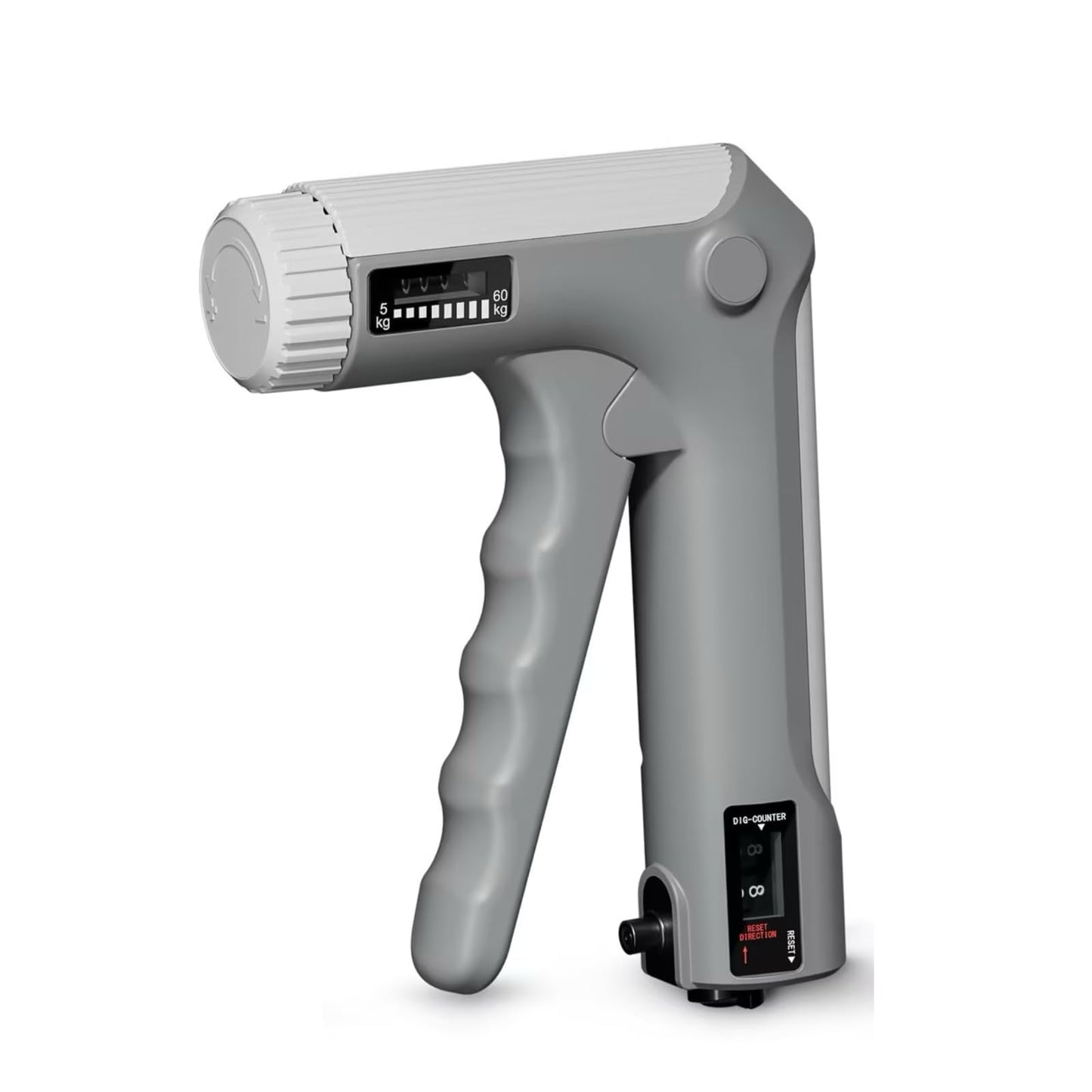 Hand Grip Strength Trainer Kit - 5 Pack with Adjustable Resistance with 2 Finger Extenders Finger Exerciser Forearm Hand Grip Ring Exercise Equipment Gray