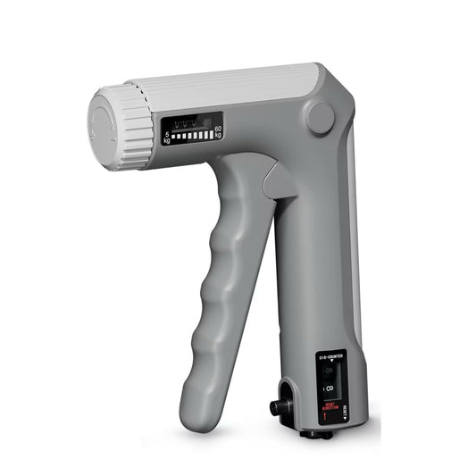 Hand Grip Strength Trainer Kit - 5 Pack with Adjustable Resistance with 2 Finger Extenders Finger Exerciser Forearm Hand Grip Ring Exercise Equipment Gray