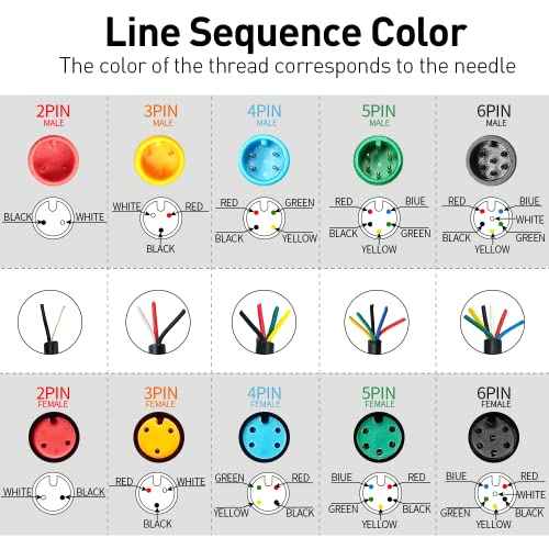 Ebike Extension Cable 2pin/3pin/4pin/5pin/6pin Julet Female/Male Single Head DIY Waterproof Line for Electric Motorbike Kit Light Throttle Ebrake Display
