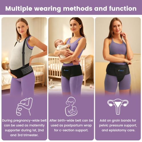 X-Large Pelvic Support Belt for Pregnancy and Postpartum Relief Adjustable Maternity Belt