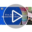 Kids BPA-Free Sports Water Bottle 22 oz - Video Games Design - 50 Strong