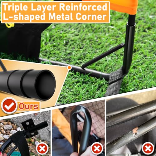 Kids Backyard Soccer Goals 7x5 & 5x3.6 FT Portable Outdoor Playset