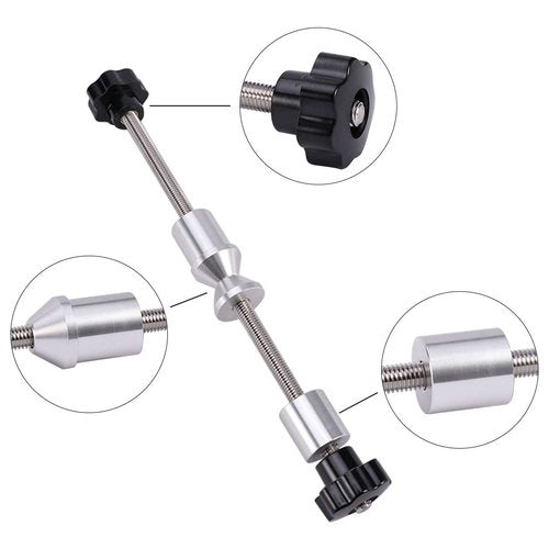 SYCOOVEN Bike Wheel Truing Stand Aluminium Alloy Thru Axle Adapter Bike Hub Repair Tool for All 12mm, 15mm, 20mm Bicycle Through Axles Front Wheels(Size:250 mm)