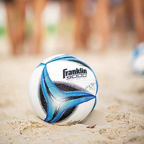 Franklin Sports Pro Beach Volleyball Ball - Kerri Walsh Jennings 9000 Beach Game Sand + Outdoor Volleyball - Competition Ball for Sand + Outdoor Courts - Hand Sewn Synthetic Leather
