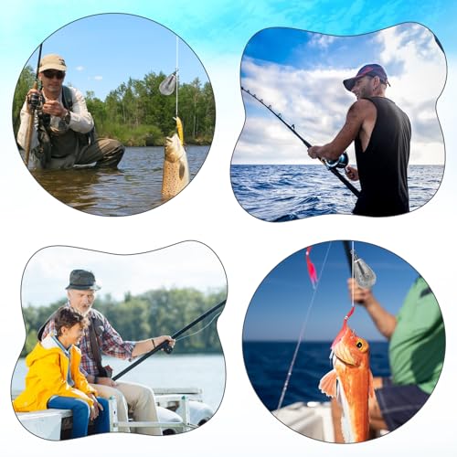 2oz Drop Shot Fishing Sinkers - 5pcs Swivel Bell Lead Weights
