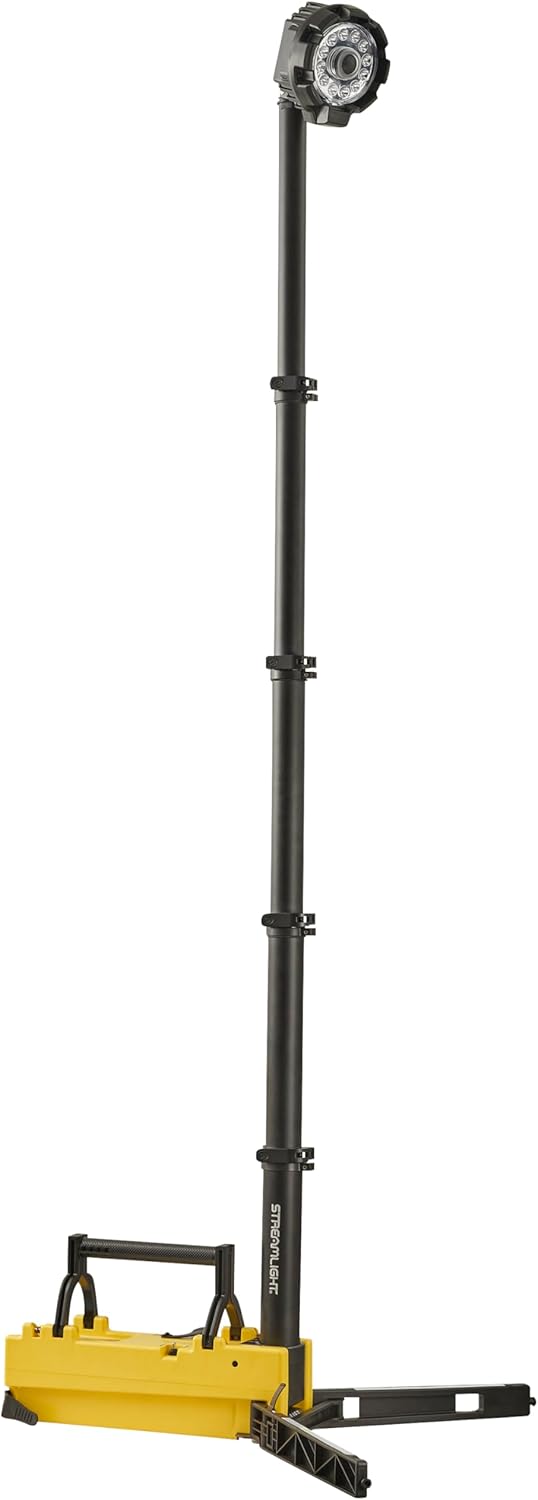 Streamlight 45670 10,000-Lumen Portable Scene Light - Collapsible Flood Light with AC/DC Charger & Extension Pole