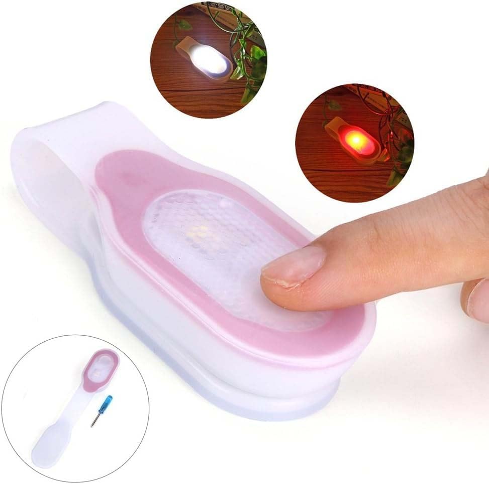 ALONEFIRE LED Flashlights Clip on Flashlight Night Safely Nursing Night Light Hands Free Strong Magnetic to Grip Clothing with a Keychain Flashlight for Walking Running Sports Outdoor Emergency