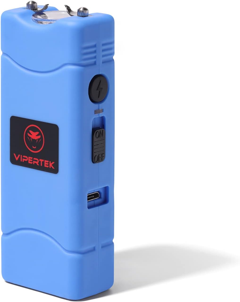 VIPERTEK VTS-881 Micro Stun Gun for Self Defense Rechargeable with LED Flashlight