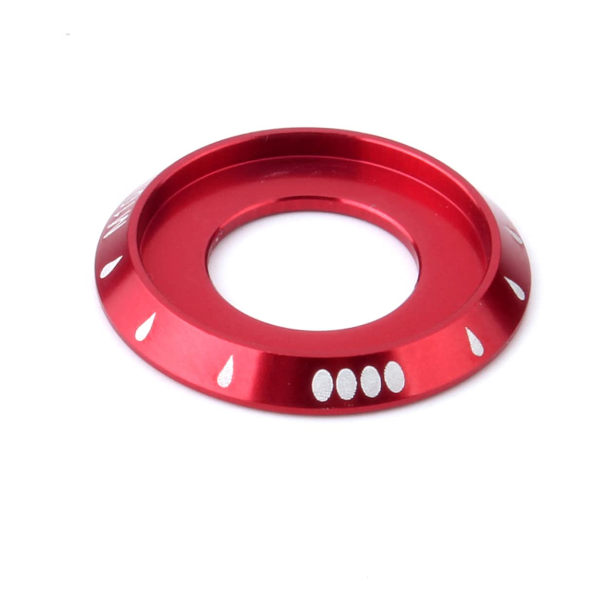 CLISPEED 4 Pcs Aluminium Alloy M10 Bike Nuts for Wheel Fixing, Red