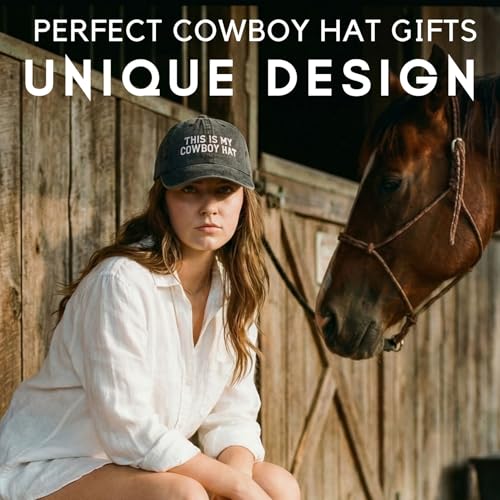 InnoBeta Cowboy Gifts Hat Cap for Men - Funny Adjustable Embroidered Trucker Hat - Variation 01-Hat