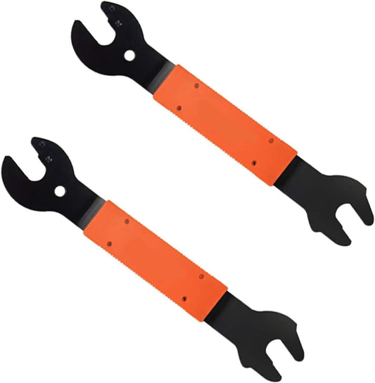 Tfwadmx 2 Pcs Bike Pedal Wrench Bicycle Spanner 15, 16, 17 mm Repair Removal Tool for Biking Cycling Mountain Bike MTB BMX