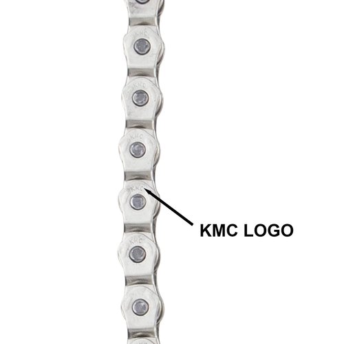 WEEROCK KMC BMX Single Speed Bike Chain 1 Speed Half Link High Strength Bicycle Chains 1/2" x 1/8" x 100 Links