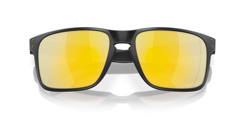 Oakley Men's OO9417 Holbrook XL Square Sunglasses, Matte Black/Orange/Prizm 24K Polarized, 59 mm