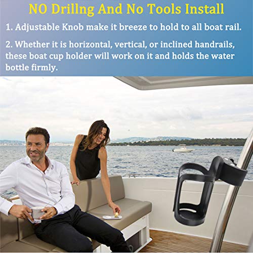 Boat Rail Cup Holder No Drilling Installation Marine Drink Holder