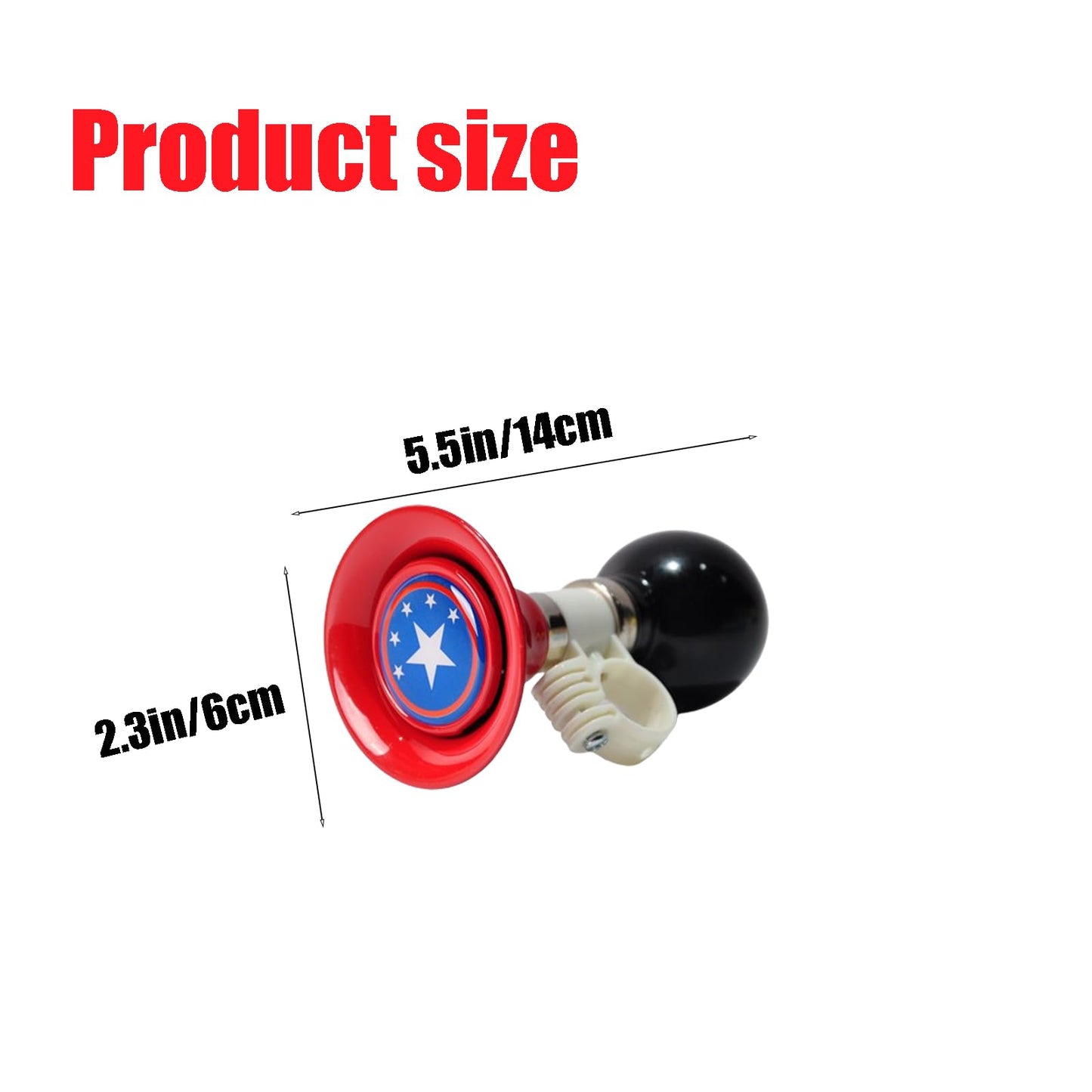 Fsocpen Bike Horn Air Squeeze Honking Horns,Retro Clown Horn, Kids Bike Horn,Metal Loud Bike Horns for Bicycle Golf Cart,Bicycles, Scooters, Baby Strollers