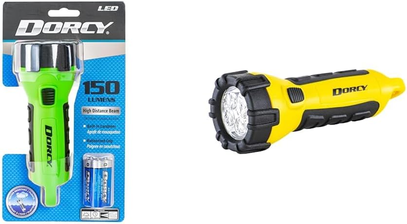 Dorcy 55 Lumen Floating Water Resistant LED Flashlight with Carabineer Clip, Pink ( 41-2509)