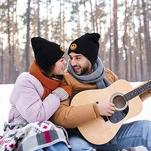 Funny Beanies Hat, Men's and Women's Winter Warm Black Fashion Cool Embroidered Knit Hat