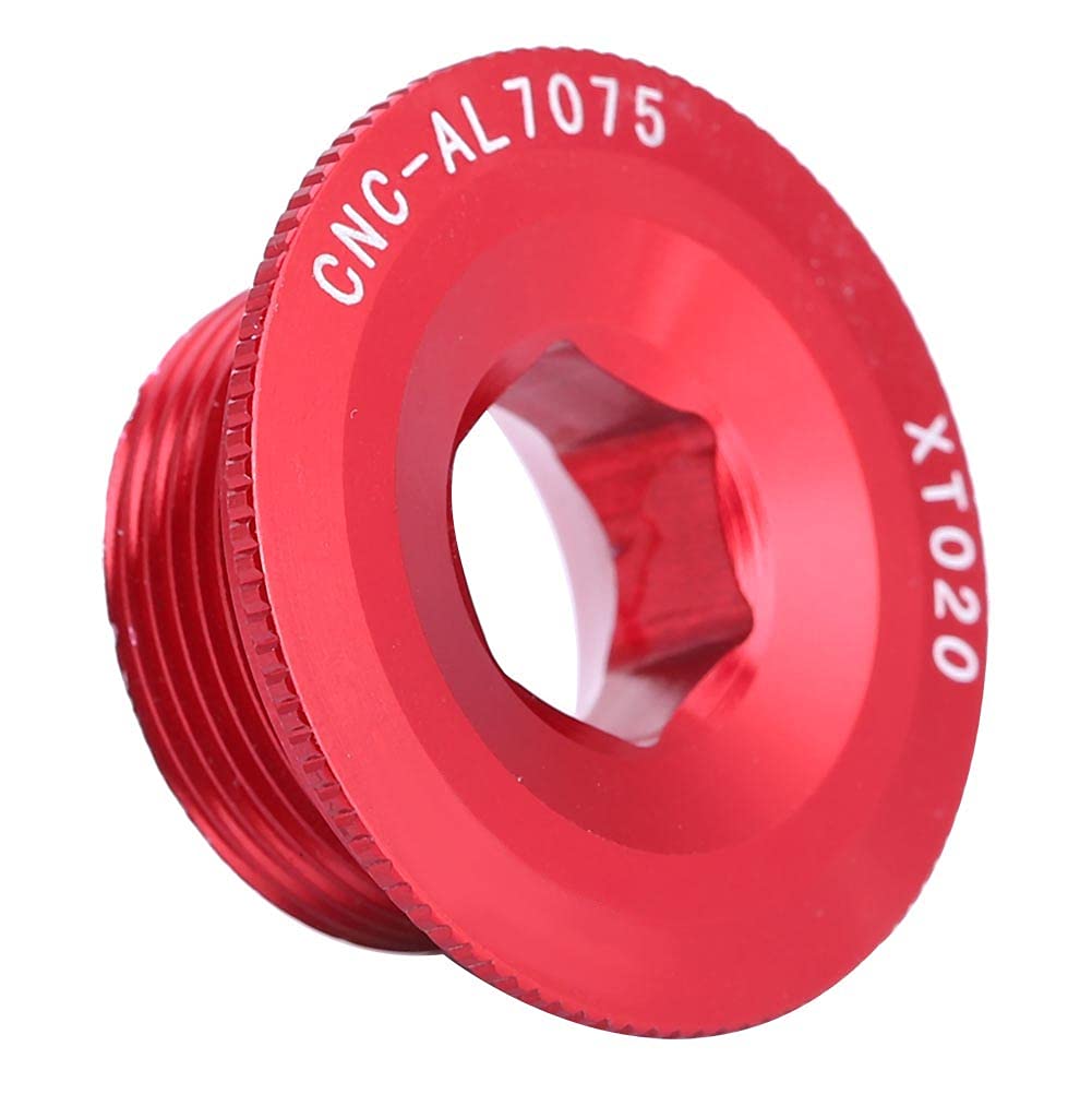 ANGGREK hollowtech Crank Tension Bolt Bicycle arm Cycling Screw 105 end Bike dust Covers Gold crankset m20 Bolts 2 Fixing ii preload m582 for Aries (Red)