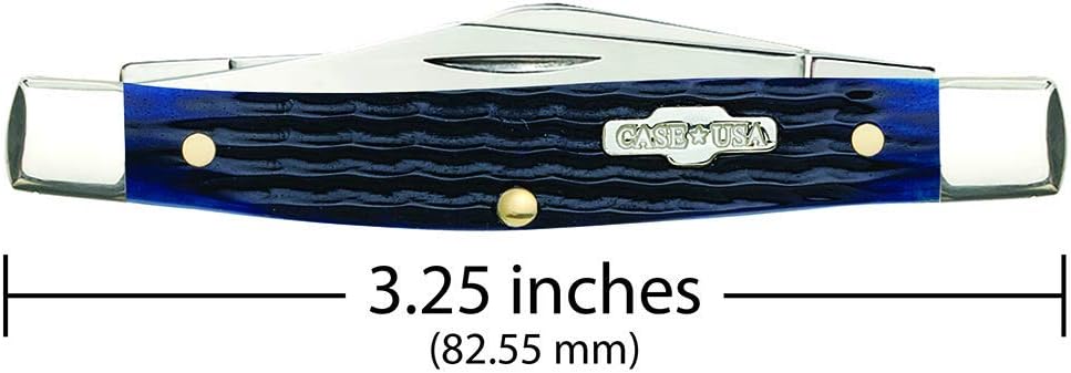Case WR XX Pocket Knife Navy Blue Medium Stockman Item #2806 - (6344 SS) - Length Closed: 3 1/4 Inches