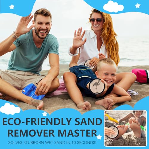Beach Sand Remover Sand Eraser Brush Wipe Mitt Family Kids Women 2025 Summer Beach Vacation Essentials Hawaii Honeymoon Accessories European Costa Rica Bahamas Trip Must Haves Alaska Cruise Ship Gear