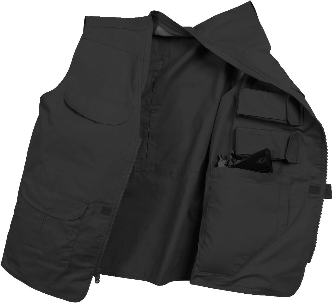 Rothco Men's Professional Concealed Carry Vest, Lightweight CCW Covert Solid Tactical Vest