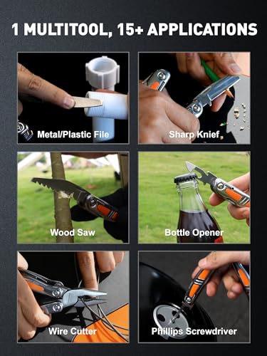 14-in-1 Multitool Pliers with Gift Box, Durable Stainless Steel, Portable