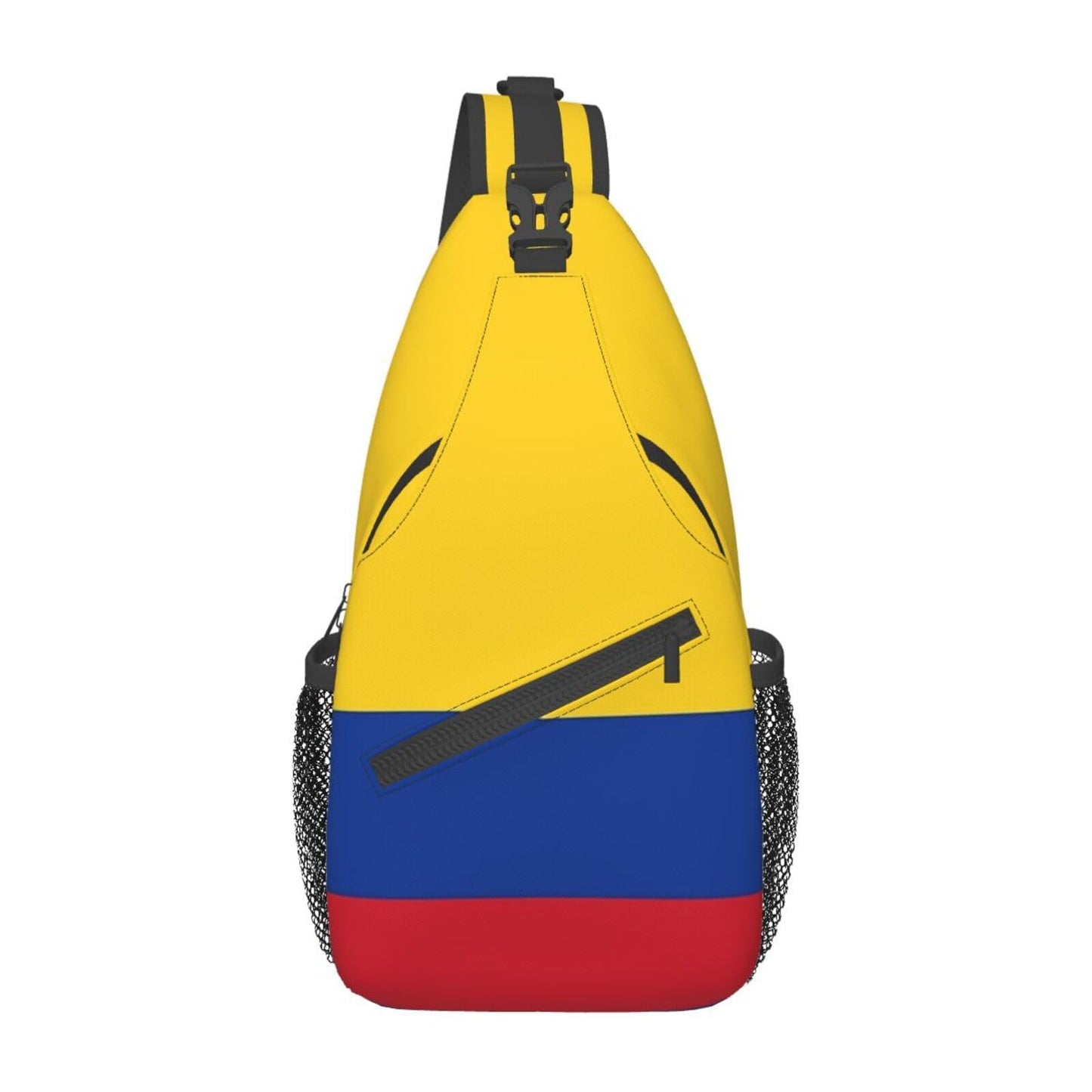 ASYG Colombia Flag Sling Bag Crossbody Backpack Colombian Travel Hiking Daypack Shoulder Chest Bag for Women Men