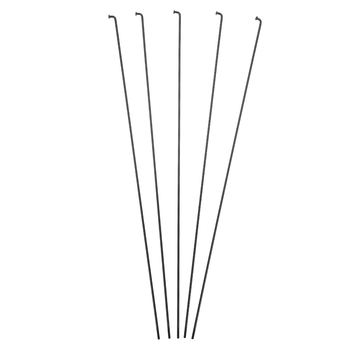 X AUTOHAUX 12 Pcs 14G J Bend 293mm x 2mm Bike Bicycle Spokes with Nipples Steel Black