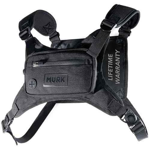 MVRK Water Resistant Chest Pack - Running Vest for Workouts, Running Phone Holder Extra Storage, Lightweight Running Pack