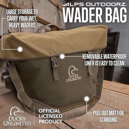 ALPS OutdoorZ Ducks Unlimited Wader Bag - Brown/Tan