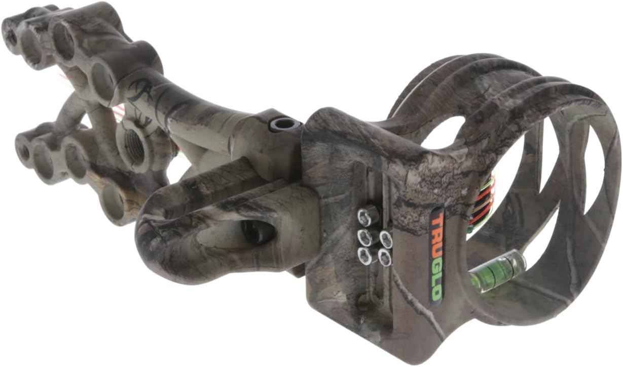 TruGlo Carbon Xtreme 5-Pin Archery Bow Sight - Ultra-Lightweight, Adjustable for Right & Left-Hand Shooters