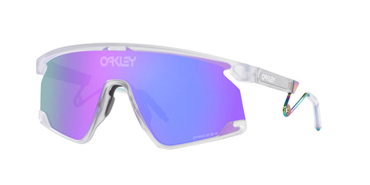 Oakley Bxtr Prizm Sunglasses Mt Clear/Prizm Violet, One Size