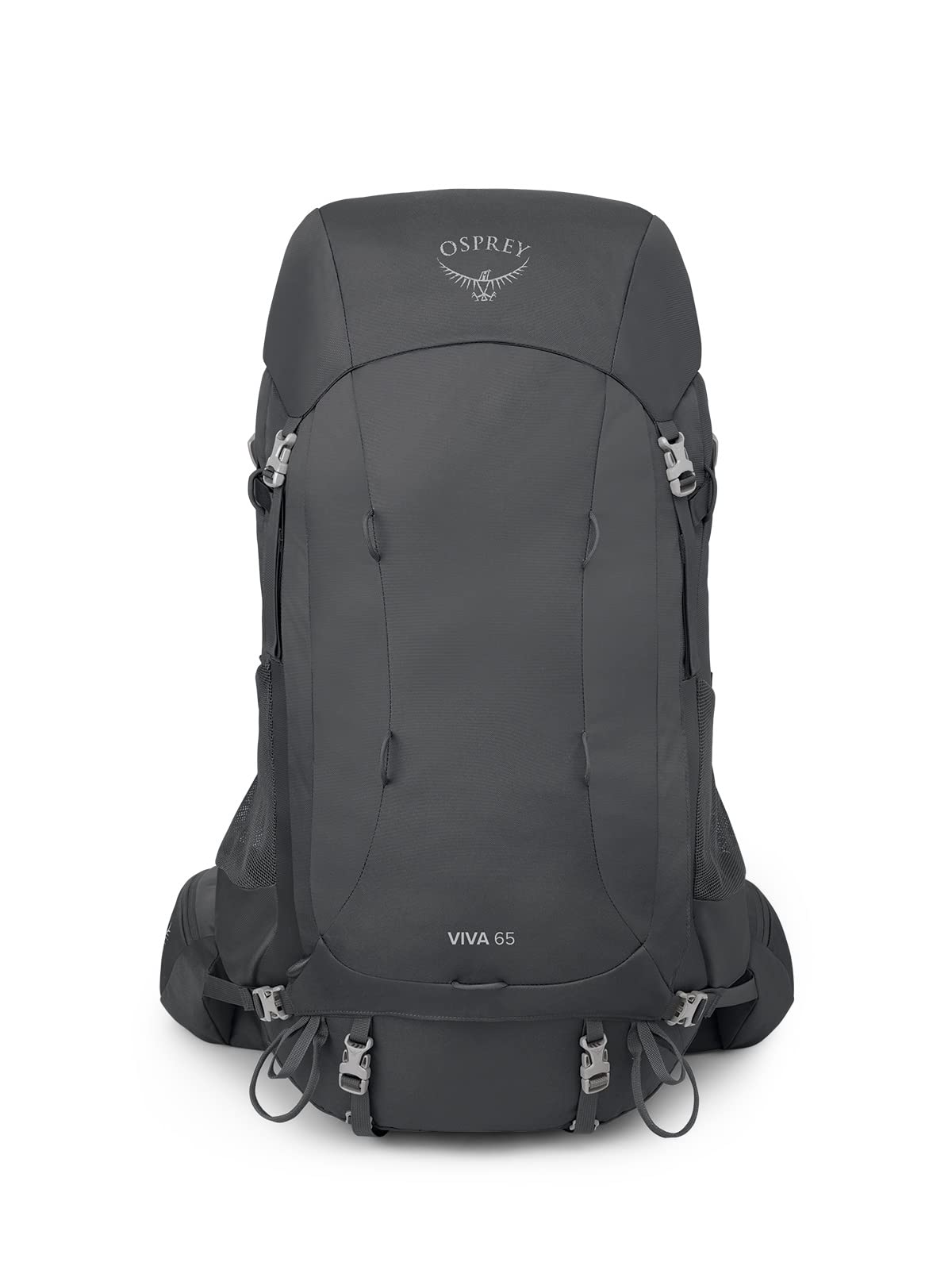 Osprey Viva 65L Women's Backpacking Backpack, Tunnel Vision Grey, Extended Fit