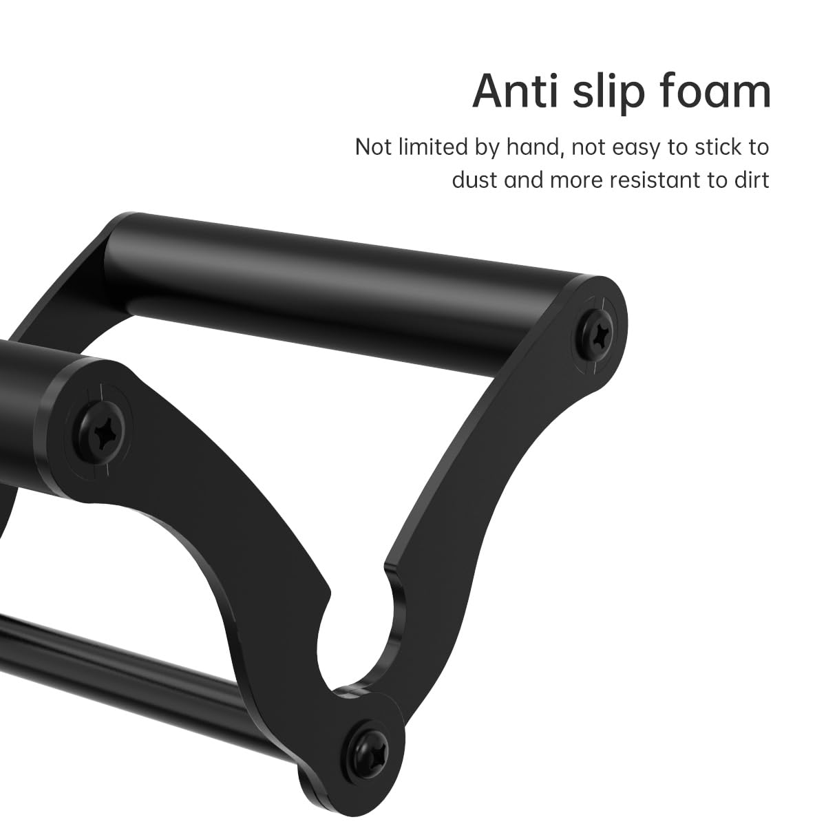 AimiDream V Bar Landmine Handle Attachment for Barbell Bar, Solid Multi-Grip Landmine Handle Attachment with Non-Slip Rubber Handle, Fits Olympic Bars Strength Training Bars,Black