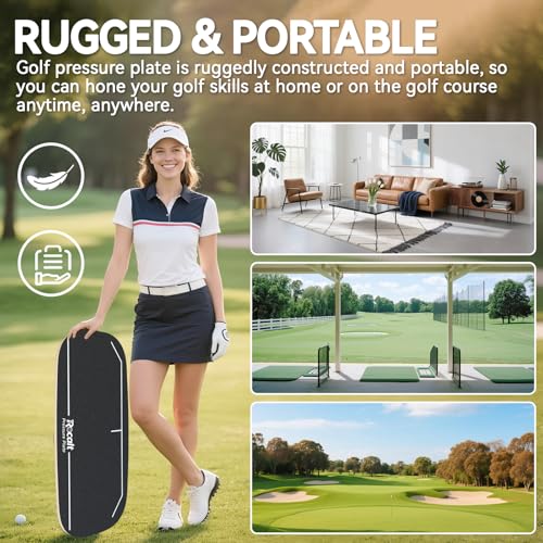 Golf Pressure Plate Balance Board Swing Trainer for Better Weight Shift