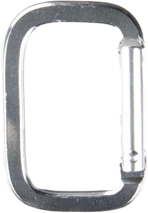 Craft County Aluminum Rectangle Carabiners (Olive Drab, 5 Pack)